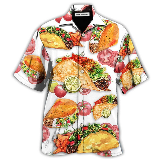 Food Tacos Hawaiian Shirt For Summer Vacation And Beach Travel
