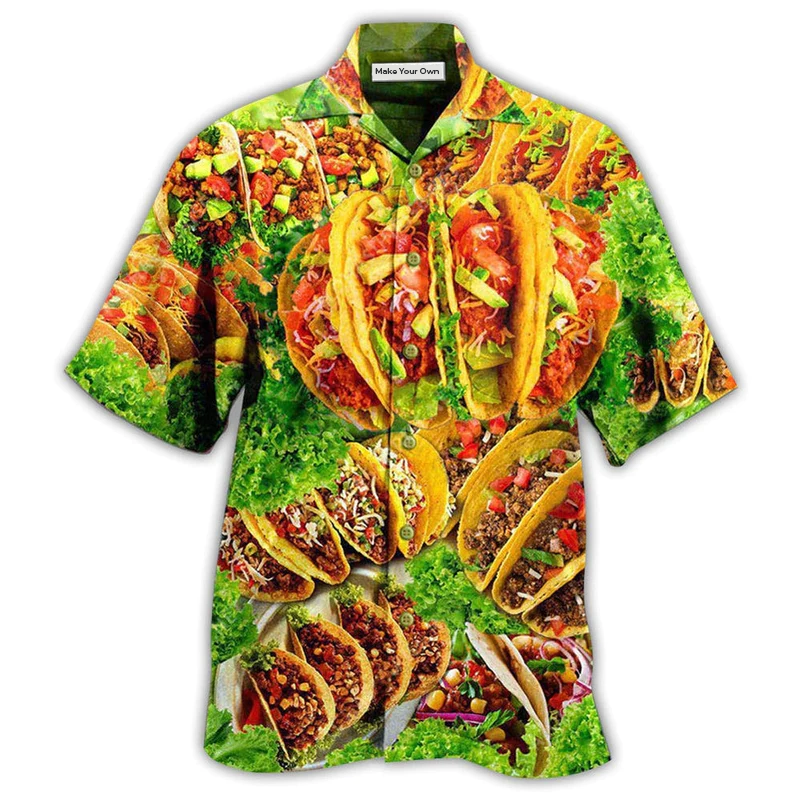Food Tacos Porfavor Hawaiian Shirt Design View For Resort Travel And Thoughtful Gifting