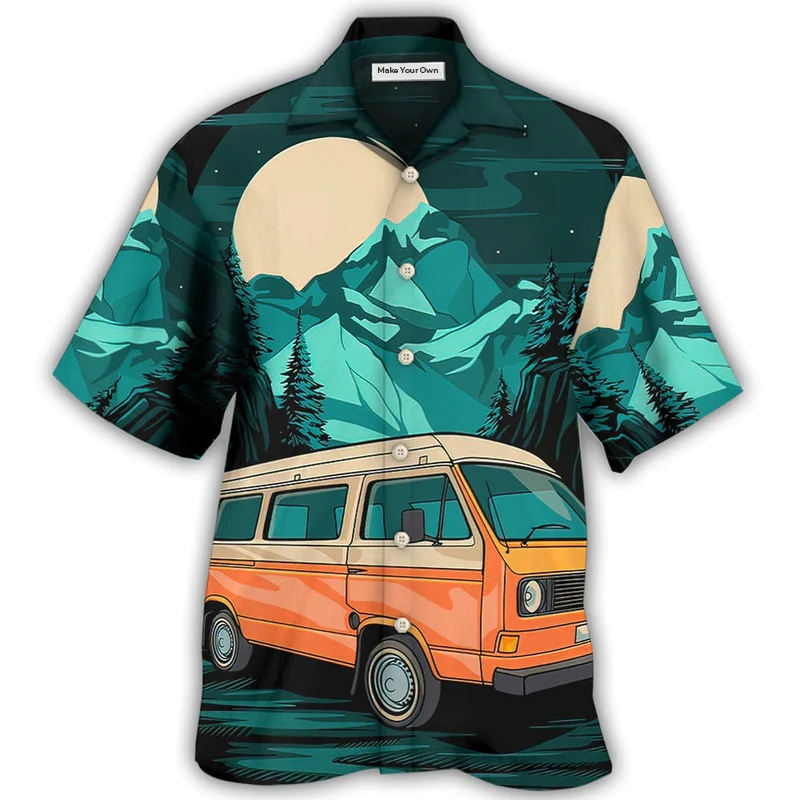 Camping Done Teaching Hawaiian Shirt Design View For Casual Summer Styling