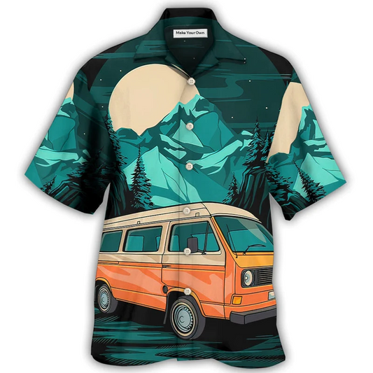 Camping Done Teaching Hawaiian Shirt Design View For Casual Summer Styling