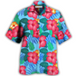 Floral Tropical Hawaiian Shirt Pattern View For Lightweight Everyday Style