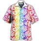 Tropical Rainbow Pride Hawaiian Shirt For Resort Holidays Beach Travel And Relaxed Casual Fashion