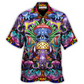 Bohemian Mushroom Skull Hawaiian Shirt For Poolside Relaxation And Sunny Getaways