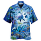 Dolphin Animal Hawaiian Shirt Pattern View For Lightweight Everyday Style