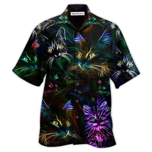 Cute Cat Hawaiian Shirt For Beach Days Resort Trips And Relaxed Everyday Style