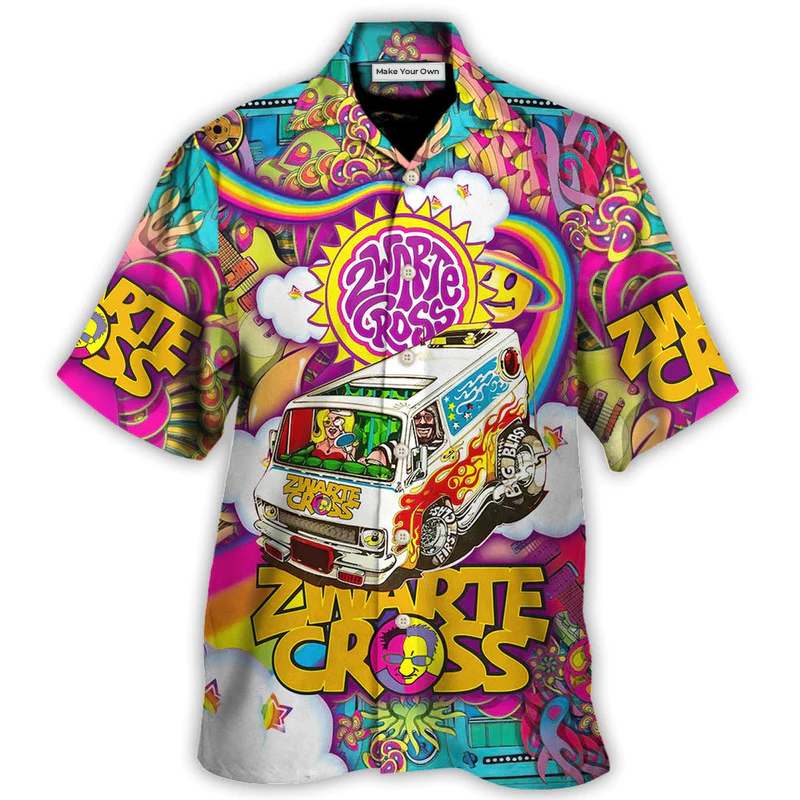Music Outdoor Festival Hippie Hawaiian Shirt All Over Print Detail For Summer Travel