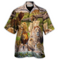 Lion Roars Kill Hawaiian Shirt Detailed Pattern View For Tropical Vacations