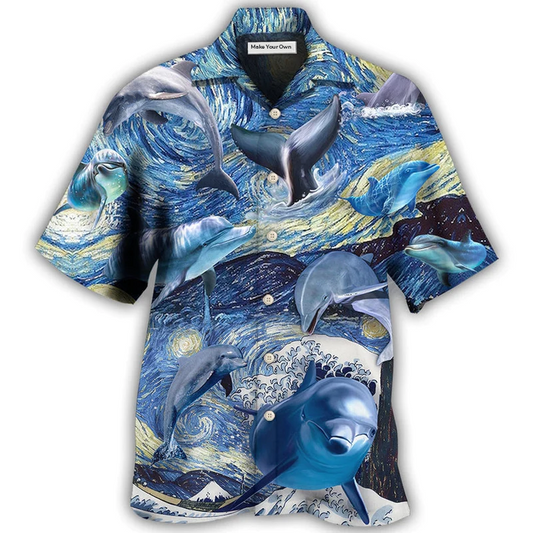 Dolphin Friend Hawaiian Shirt For Vacation Days And Relaxed Coastal Outings