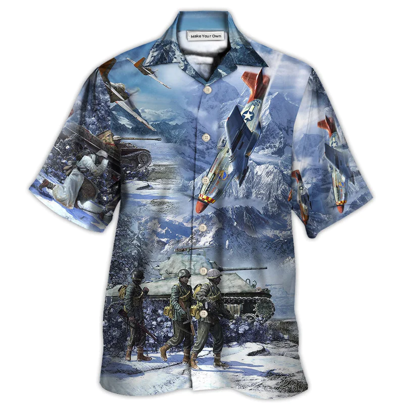 Veteran Dead Seen End War Ice Snow Hawaiian Shirt For Resort Getaways And Comfortable Summer Activities