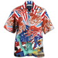 Octopus USA Independence Day Hawaiian Shirt Artwork View For Coastal Escapes And Resort Style