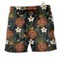 Firefighter Lover Flower Hawaiian Print Beach Shorts For Hobby Fans And Beach Days