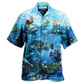 Steampunk Fish Fishing Ocean Undersea Hawaiian Shirt For Summer Events And Casual Outdoor Wear