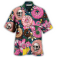 Funny Tropical Donut Hawaiian Shirt For Warm Weather Adventures And Everyday Comfort