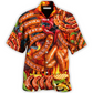 Barbecue And Grilled Sausage Hawaiian Shirt For Island Holidays Summer Parties And Casual Outdoor Wear