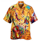 Peace Guitar Hawaiian Shirt For Coastal Trips Outdoor Events And Relaxed Summer Wear