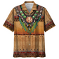 Bohemian Brown Peace Hawaiian Shirt For Poolside Relaxation And Sunny Getaways