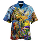 Abstract Horse Hawaiian Shirt Pattern View For Lightweight Everyday Style