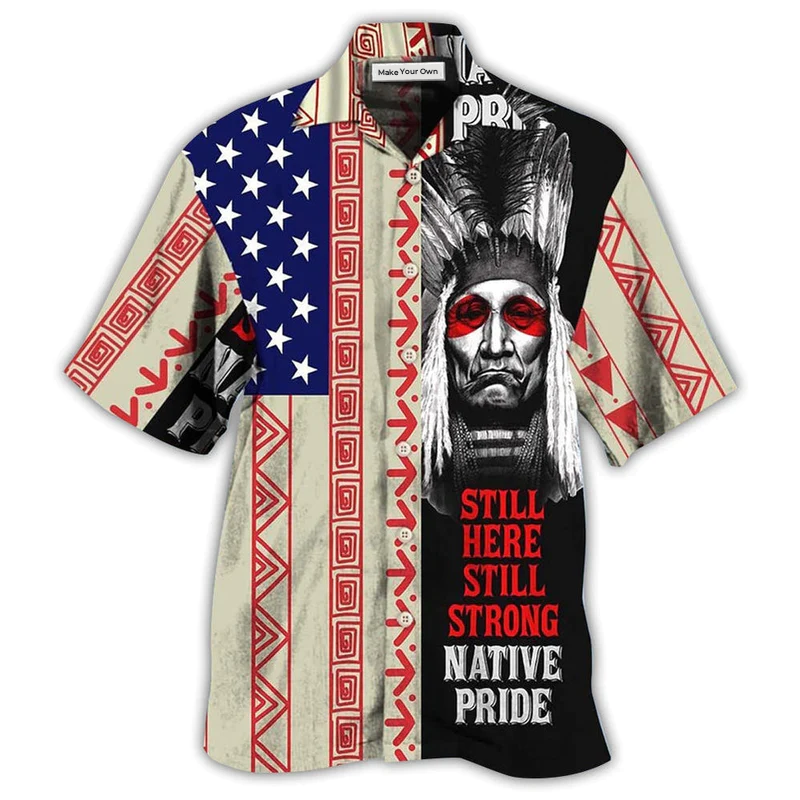 Heritage Peaceful Still Hawaiian Shirt Design Detail For Sunny Adventures And Casual Wear