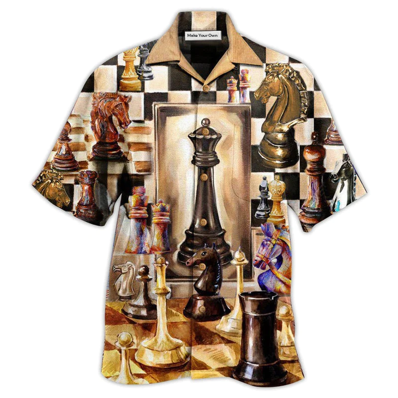 Vintage Chess Played Hawaiian Shirt For Coastal Adventures And Warm Weather Wear