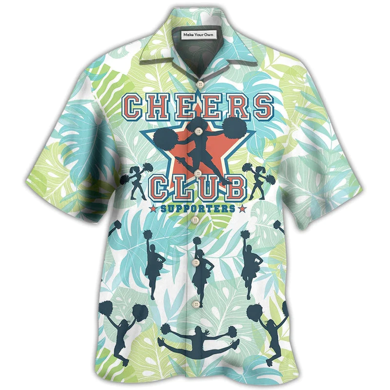 Cheerleading Club Support Hawaiian Shirt Design Detail For Sunny Adventures And Casual Wear