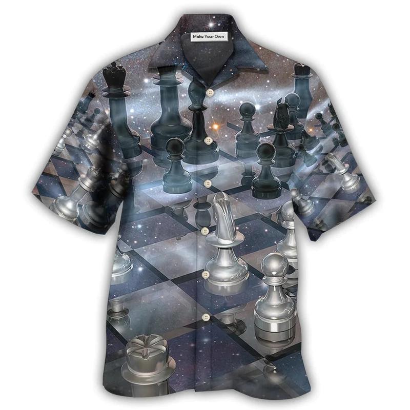 Mystical Chess Play Hawaiian Shirt Pattern View For Lightweight Everyday Style