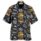 Food Burger House Pizza Hawaiian Shirt Pattern Detail For Summer Holidays And Outdoor Fun