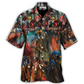 Colorful Horse Racing Hawaiian Shirt For Beach Parties And Weekend Getaways