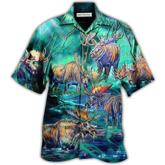 Moose Hawaiian Shirt For Island Vacation Beach Days And Thoughtful Gifting