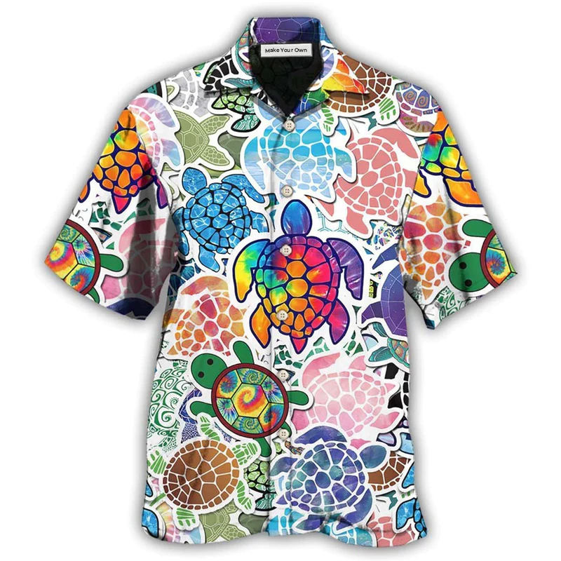 Turtle Peace Hawaiian Shirt For Resort Getaways And Comfortable Summer Activities