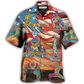 Yoga Independence Day Pose Hawaiian Shirt Pattern View For Relaxed Warm Weather Outfits