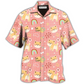 Cute Shiba Inu Cainbow Hawaiian Shirt Design View For Casual Summer Styling