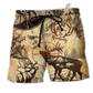 Hunting Deer I'd Rather Be Hunting Hawaiian Beach Shorts For Resort Trips And Casual Comfort