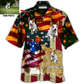 Beagle American Sunset Custom Photo Hawaiian Shirt For Vacation Days And Relaxed Coastal Outings