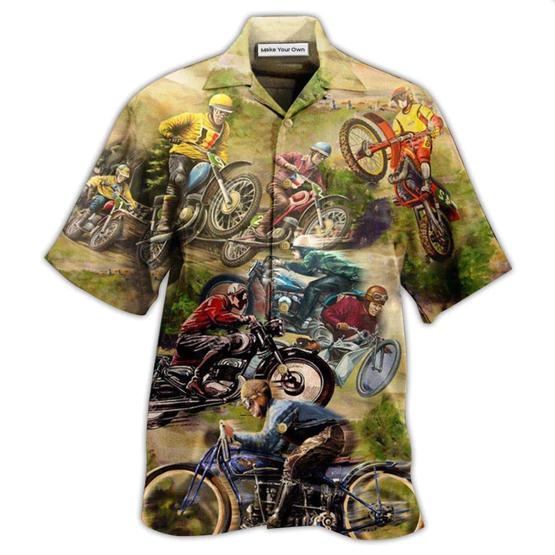 Motorcycle Therapy Hawaiian Shirt For Warm Weather Adventures And Everyday Comfort