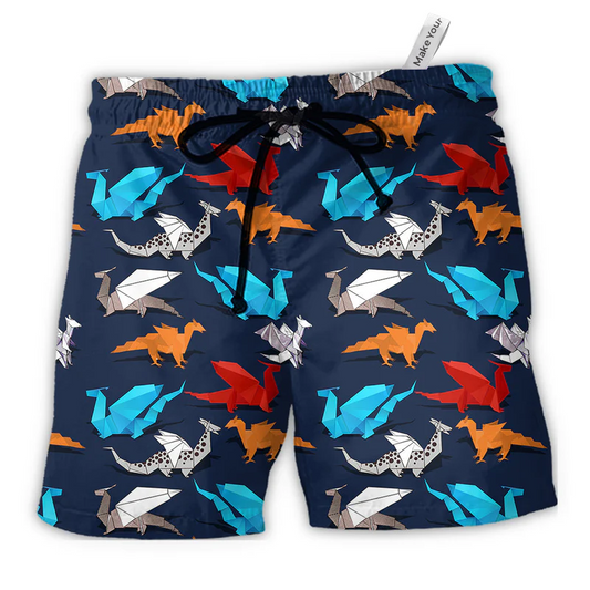 Origami Beach Shorts For Island Getaways And Laid Back Styling