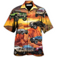 Truck Lifted Trucks Matter Desert Hawaiian Shirt Artwork Detail For Resort Trips And Outdoor Activities