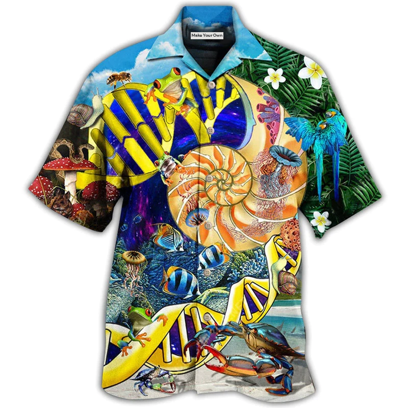 Biology Hawaiian Shirt For Resort Getaways Summer Adventures And Casual Gifting