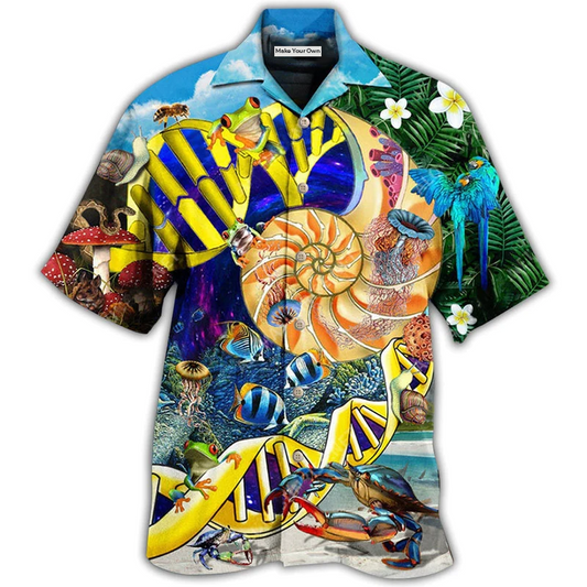Biology Hawaiian Shirt For Resort Getaways Summer Adventures And Casual Gifting