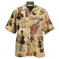 Vintage Violin Hawaiian Shirt For Tropical Getaways Outdoor Fun And Everyday Wear