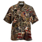 Deer Hunting Forest American Hawaiian Shirt Design Detail For Beach Days And Holiday Travel
