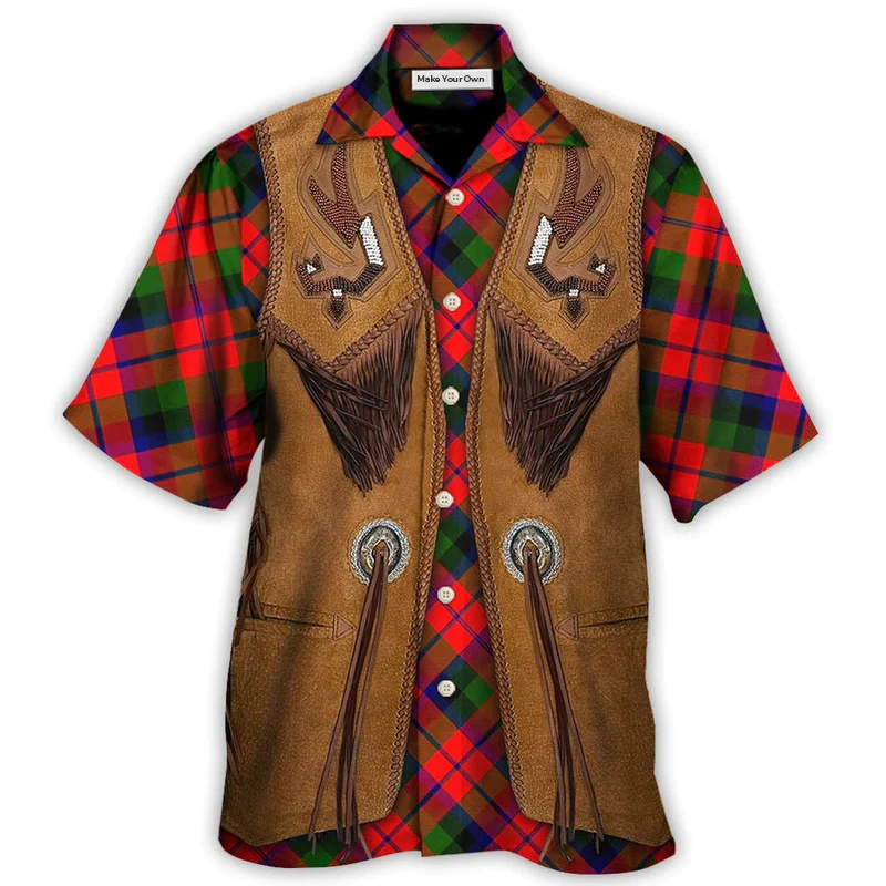 Vintage Christmas Santa Fringe Leather Suede Vest Hawaiian Shirt Pattern View For Relaxed Warm Weather Outfits