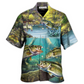 Fish Fishing Hawaiian Shirt Artwork View For Coastal Escapes And Resort Style