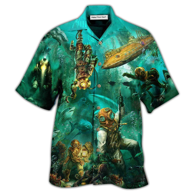 Ocean Sea Dive Hawaiian Shirt For Poolside Relaxation And Sunny Getaways