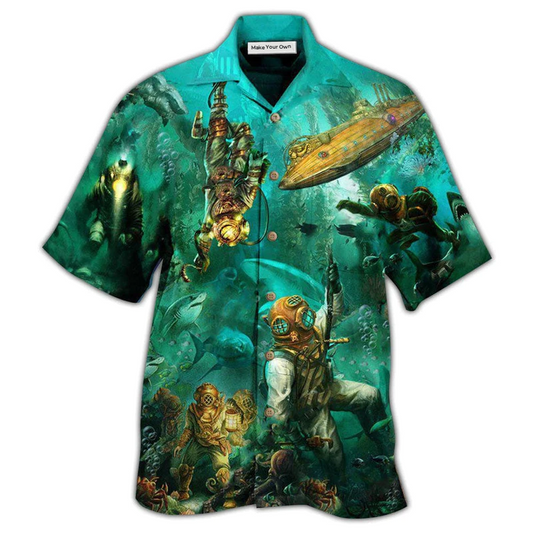 Ocean Sea Dive Hawaiian Shirt For Poolside Relaxation And Sunny Getaways