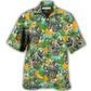 Tropical Peace Octopus Hawaiian Shirt For Tropical Parties Vacation Travel And Casual Summer Style