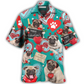 Happy Bulldog Valentine Paw Hawaiian Shirt Pattern View For Lightweight Everyday Style