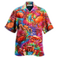 Red Crab Hawaiian Shirt Design Detail For Beach Days And Holiday Travel