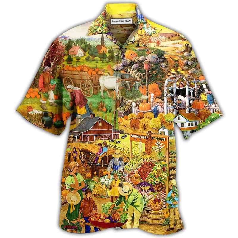 Farmer Farm Everyday Hawaiian Shirt Design View For Resort Travel And Thoughtful Gifting