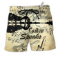 Music Guitar Speaks Love It Hawaiian Print Beach Shorts For Musicians And Outdoor Comfort