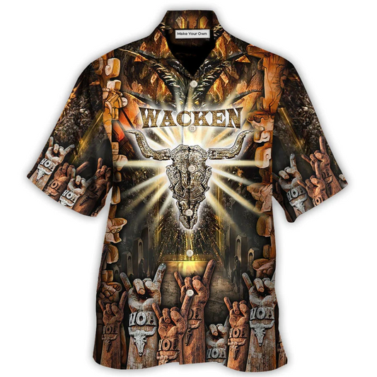Music Metal Festival Hawaiian Shirt Design View For Resort Wear
